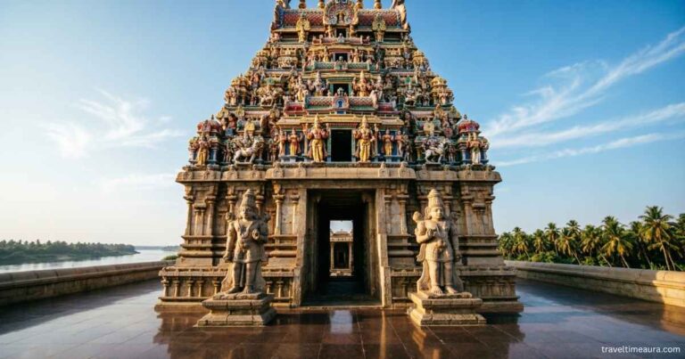 Front view of Bhadrachalam Temple.