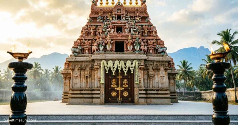Udupi Sri Krishna Temple, a traditional South Indian temple dedicated to Lord Krishna.