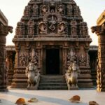 Vontimitta Temple stone Hindu architecture with carved pillars.