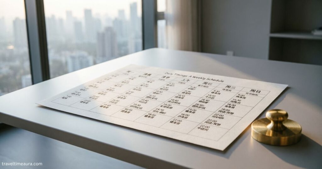 daily-timings-a-weekly-schedule