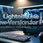 “LightniteOne New Version for PC promotional image showing the game title and a PC gaming-themed background representing the updated release.”