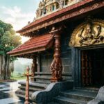 Sri Bhadrakali Temple exterior view with traditional architecture.
